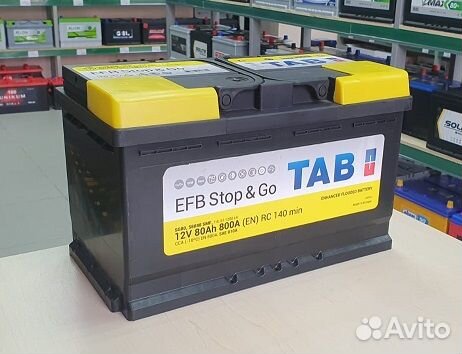 Аккумулятор TAB EFB StopGo 12V 80Ah 800A Оп