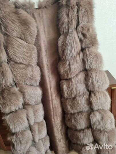 Шуба норка и жилет лиса
