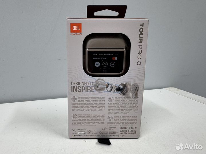 Новые оригинальные JBL Tour Pro 3 Latte