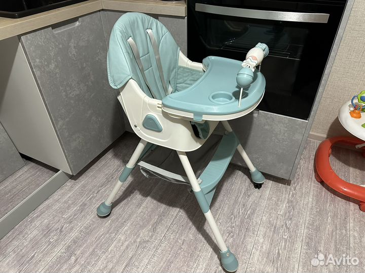 Стульчик шезлонг детский для кормления складной