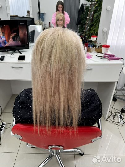 Наращивание волос модель