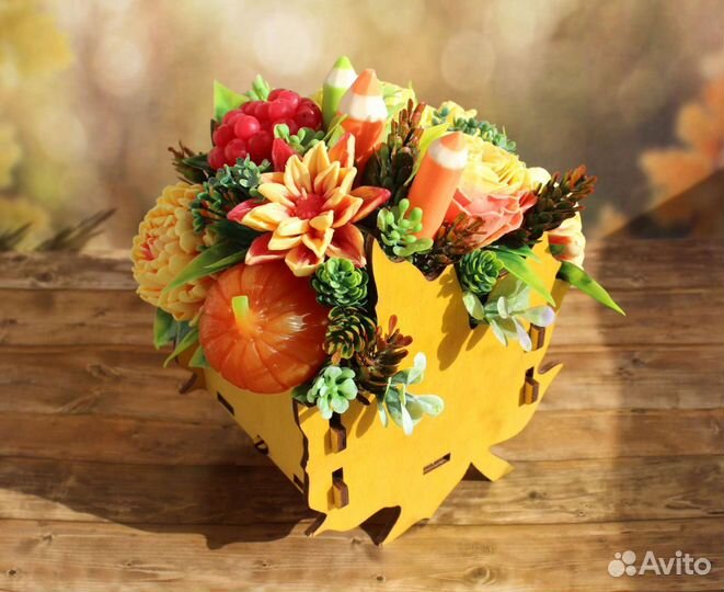 Букет из мыла ручной работы