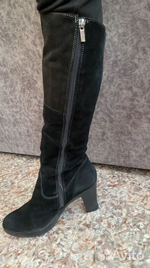 Сапоги зимние замшевые с натуральным мехом