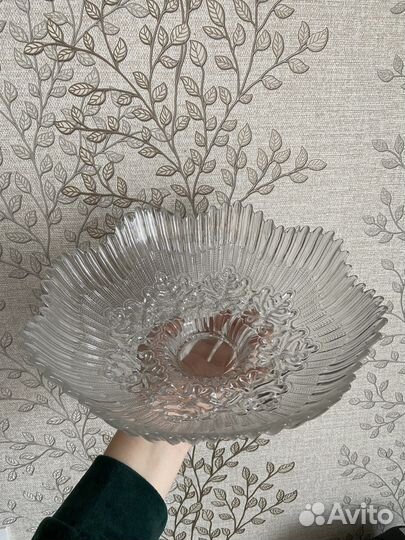 Хрустальная ваза для фруктов