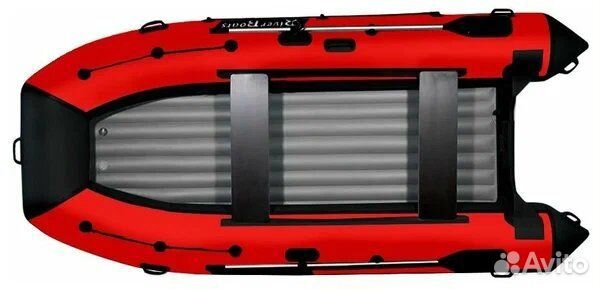 Лодка RiverBoats 330 нднд черно-красный