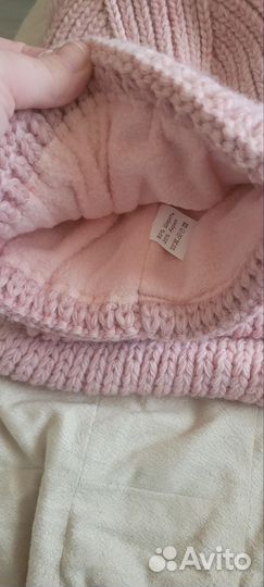 Комплект шапка и снуд 58р