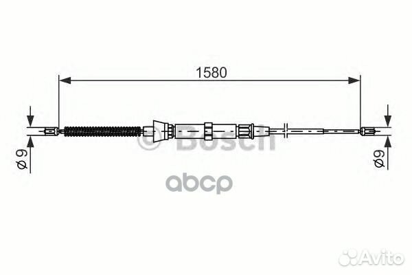 Тормозной трос 1987477806 Bosch