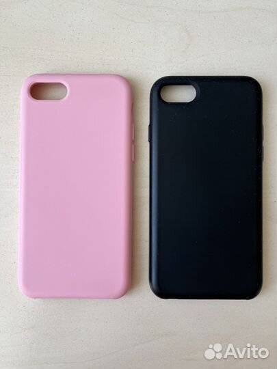 Чехлы для iPhone 7/8/SE 2020 (цена за 2 шт)