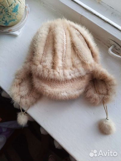 Шапка ушанка женская норка