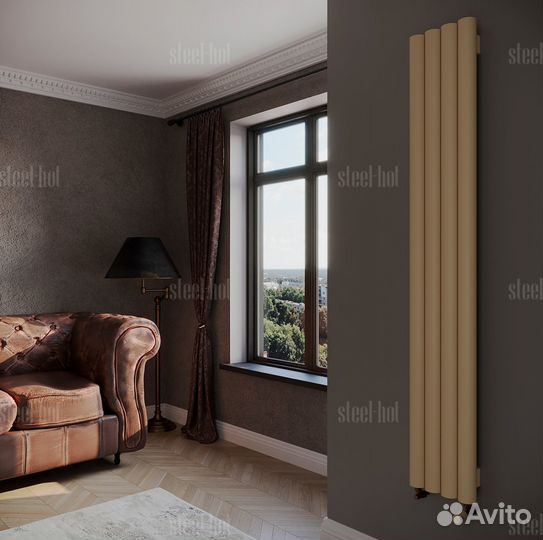 Вертикальный дизайн радиатор Steel V от производит