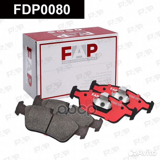 Тормозные колодки дисковые FDP0080 FDP0080 FAP