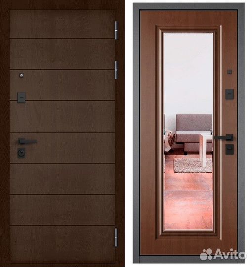 Дверь с зеркалом