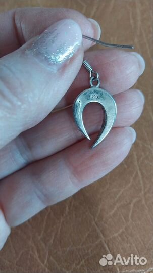 Серьги серебро