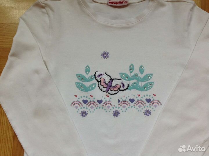 Блузка детская рост 152 см, хлопок Польша