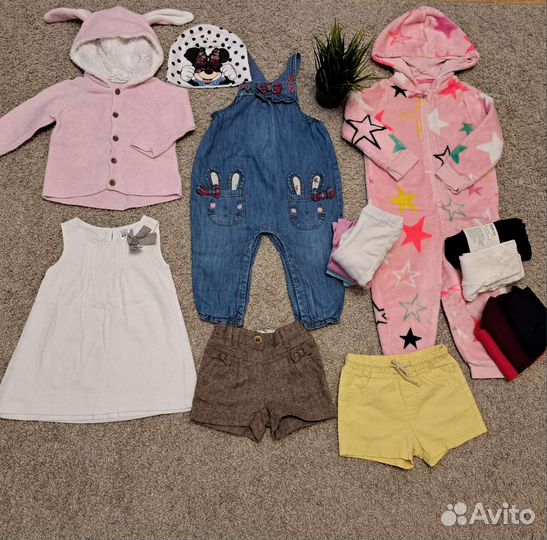 Вещи пакетом на девочку next, zara, M&S