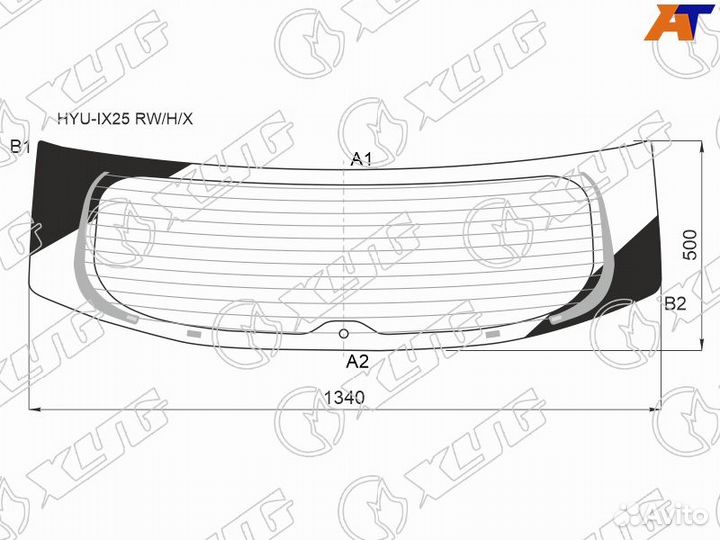 Стекло заднее