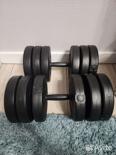 Гантели разборные пластиковые