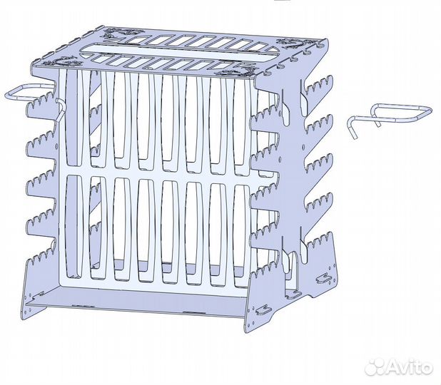 Мангал вертикальный Шаблоны формата DXF