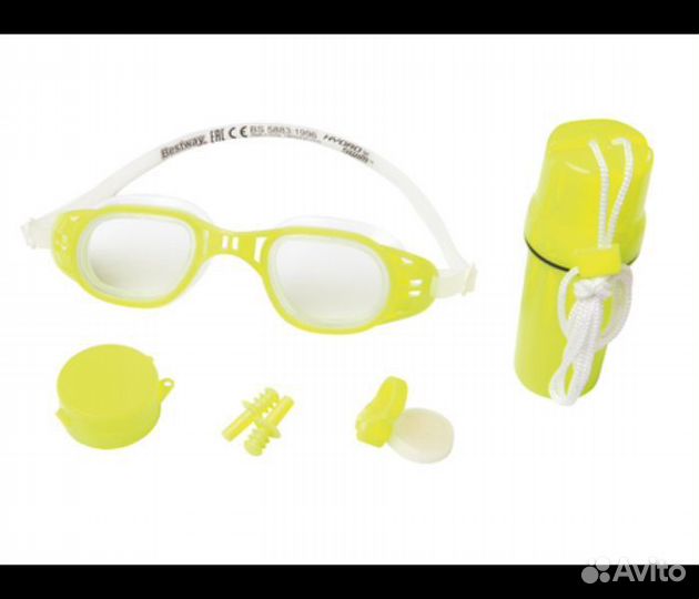 Набор для плавания очки зажим затычки с футляром