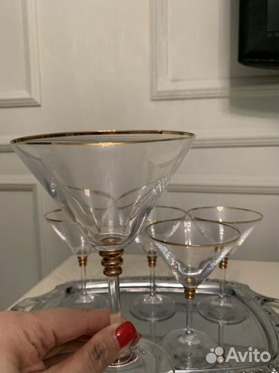 Креманки, бокалы для мартини, стаканы Богемия