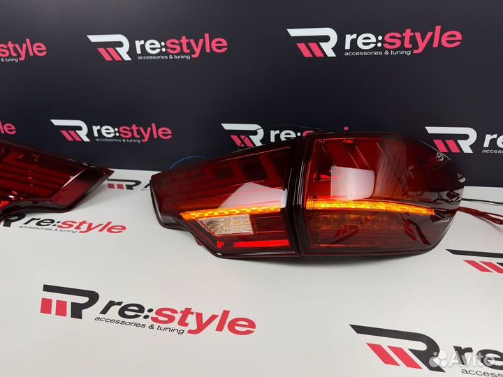 Стопы Toyota Highlander (XU50) 14-17г LED Красные