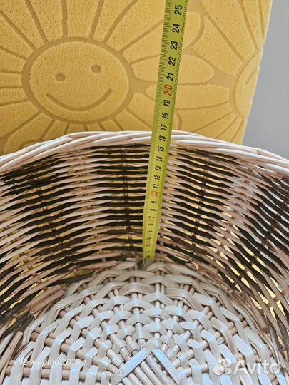 Корзина плетенная, диаметр 32-34
