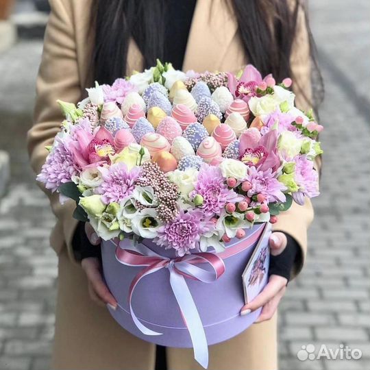 Клубника в шоколаде, Букеты с клубникой