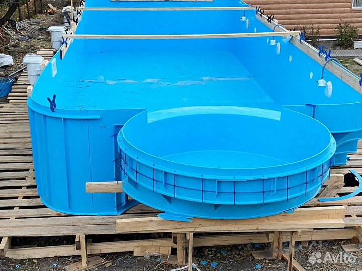 Бассейн из полипропилена 8x4