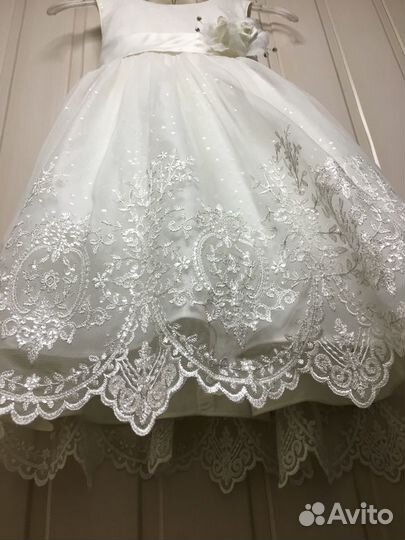 Платье нарядное для девочки Perlitta айвори