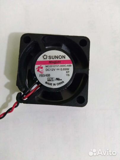 Вентилятор (Кулер) 25х25х10 12в Sunon