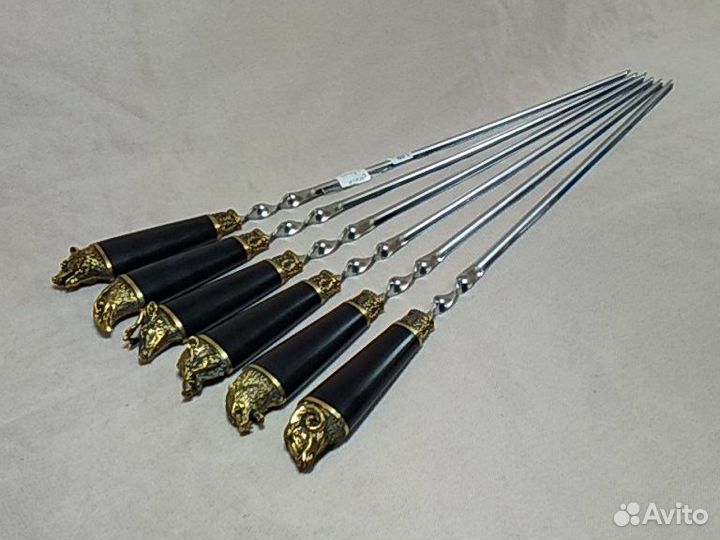 Шампура подарочные Охота (граб) 6шт