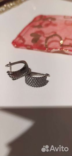 Серьги серебро