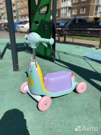 Самокат детский Skip-Hop с сиденьем Единорог Эрика