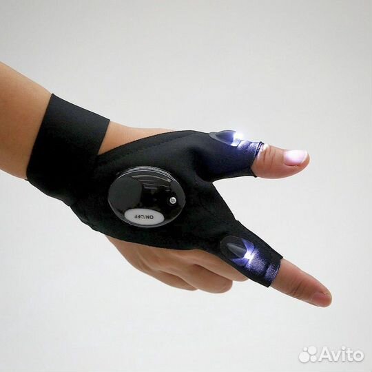 Перчатка с LED-фонариками