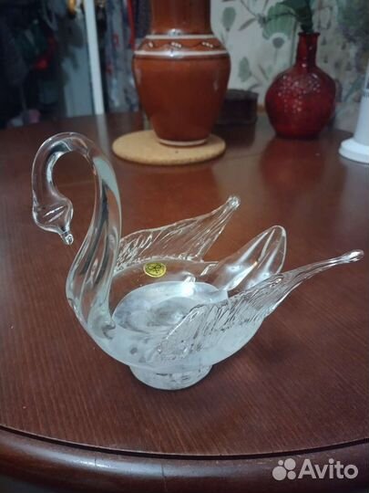 Лебедь винтаж редкий Glasblaserei heimbach Герм