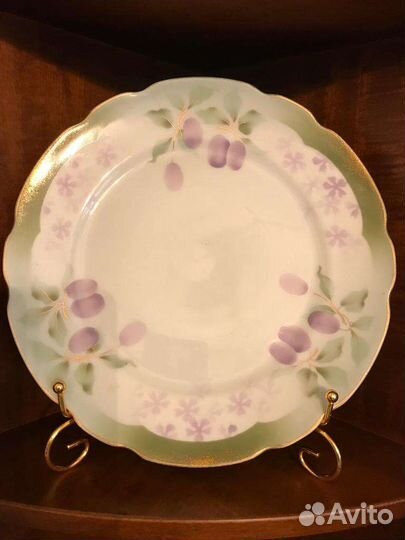 Антикварная тарелка Кузнецов