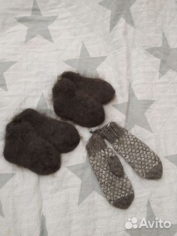 Новые детские пуховые носочки,варежки