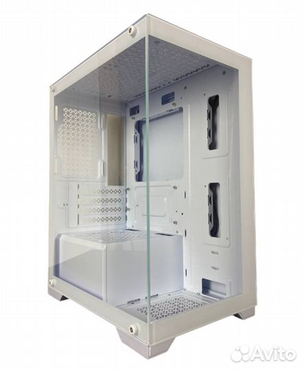 Игровой компьютерный корпус Аквариум белый
