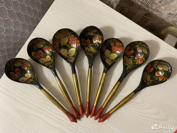 Деревянные ложки СССР набор