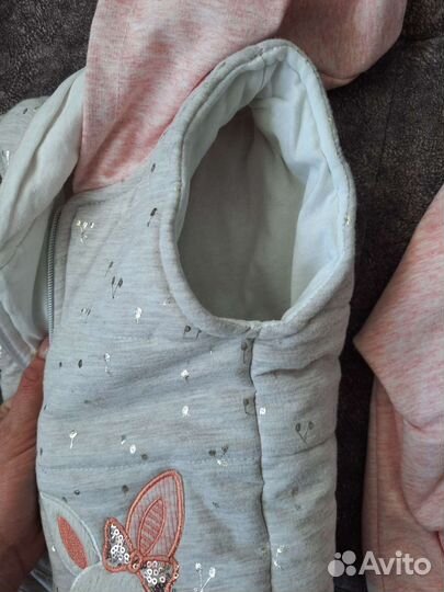 Кофта+жилетка для девочки 6-9 мес