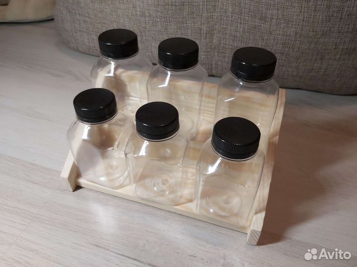 Подставка для специй с пластиковыми баночками