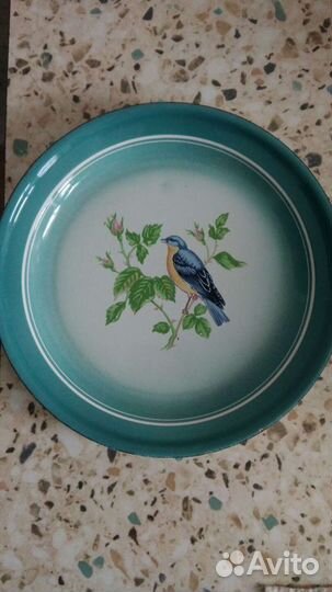 Тарелка настенная эмалированная СССР