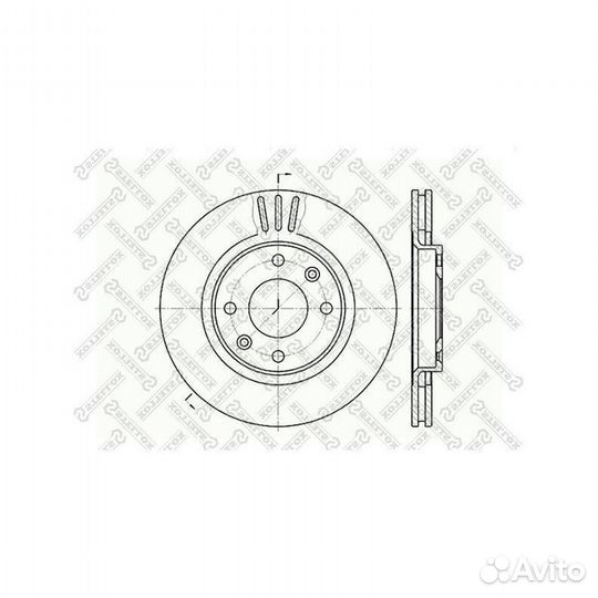 Диск торм.citroen C3/xsara, peugeot