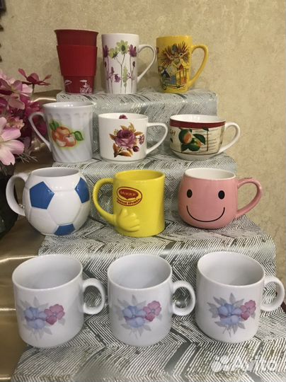 Бокалы, чайные и кофейные чашки