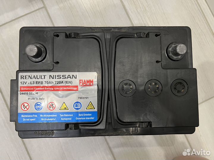 Аккумулятор автомобильный renault nissan