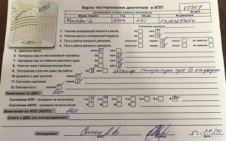 Разбор на запчасти Mazda 2