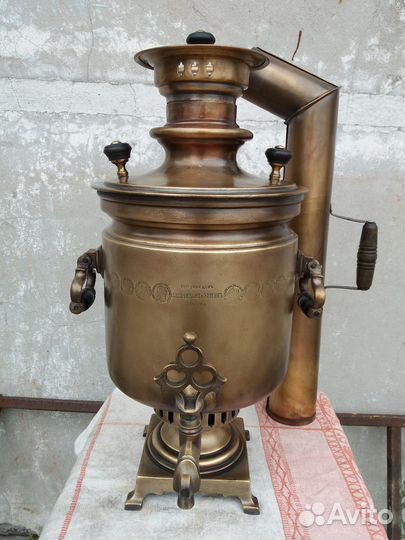 Самовар на дровах старинный