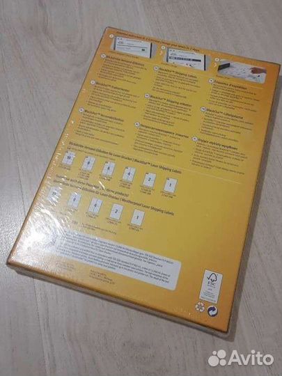 Универсальные самоклеящиеся этикетки brauberg