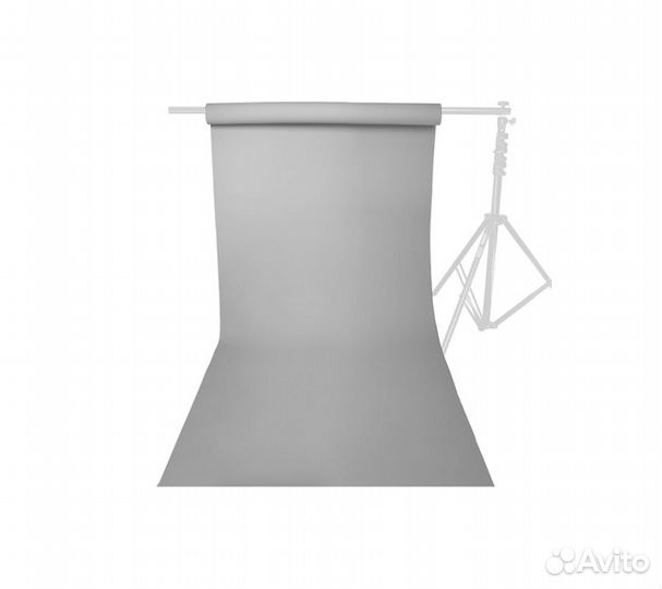 Фон бумажный Raylab 031 Storm Grey 1,35*6м темно-с