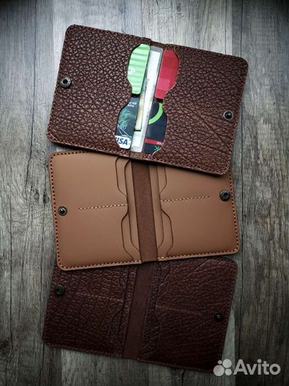 Обложка для автодокументов (докхолдер) из кожи